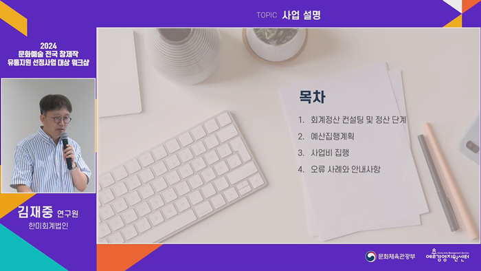 4. 2024 문화예술 전국 창제작 유통 지원 선정사업 워크샵 PIP1.PNG