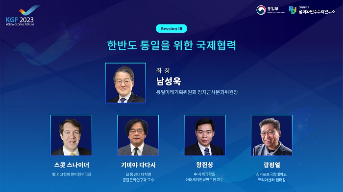 스트리밍코리아 생중계 레퍼런스_2023 한반도 평화포럼_3세션 간지.jpg